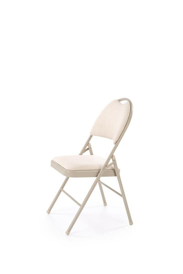 Krzesło składane K566 w kolorze beżowym 