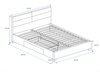 Łóżko tapicerowane VIVIO 120 w kolorze beżowm 120x200 cm