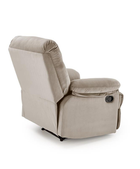 Elegancki fotel wypoczynkowy DRAGER w kolorze beżowym
