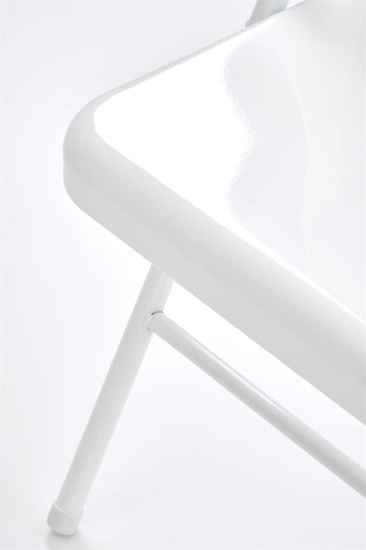 Krzesło składane K565 w kolorze białym 