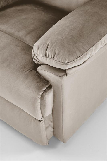 Elegancki fotel wypoczynkowy DRAGER w kolorze beżowym