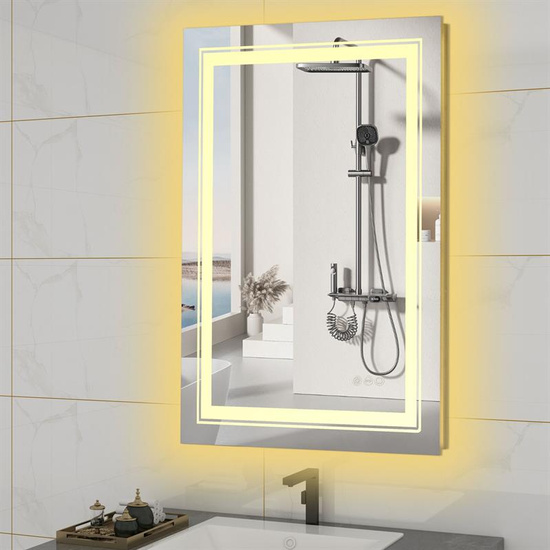 Lustro łazienkowe VERO 60x80 cm z podświetleniem LED