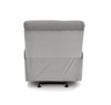 Nowoczesny fotel wypoczynkowy KARIM w kolorze popielatym z funkcją kołyski