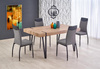 Stół w stylu loft YOHANN dąb san remo / czarny 
