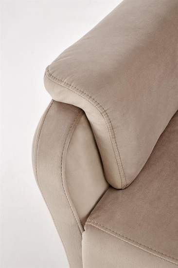 Fotel wypoczynkowy CROCUS beżowy z funkcją elektrycznego rozkładania