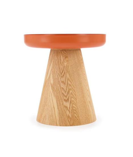 Nowoczesna ława GINA w kolorze naturalnym i cynamonowym