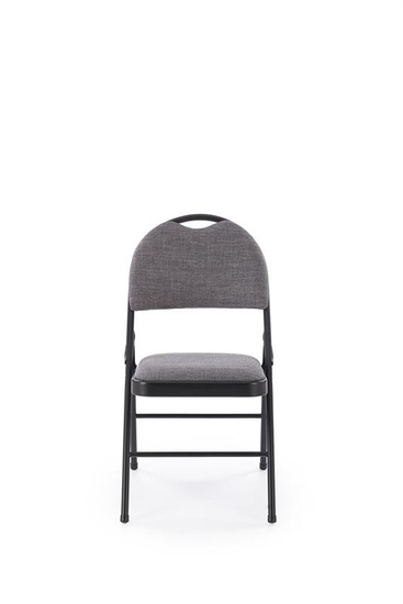 Krzesło składane K566 w kolorze czarno-popielatym 