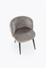 Krzesło kubełkowe K575 w popielatym kolorze