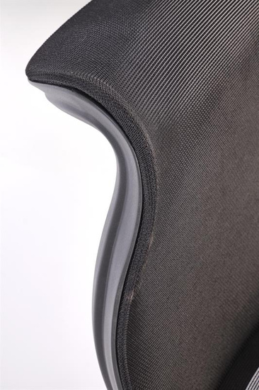 Fotel gabinetowy CASPER czarny ergonomiczny z regulacją i mechanizmem synchronicznym