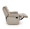 Elegancki fotel wypoczynkowy DRAGER w kolorze beżowym