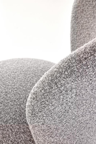 Stylowy hoker H126 w kolorze popielatym