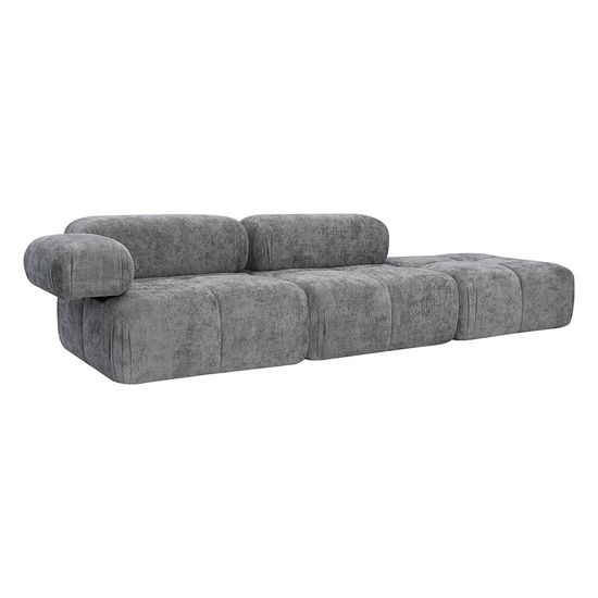 Sofa modułowa MORATA SL+S+P z dostawną pufą