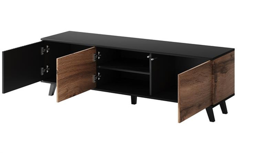 Stolik RTV RANDOM RTV-1 150 cm dąb wotan/czarny