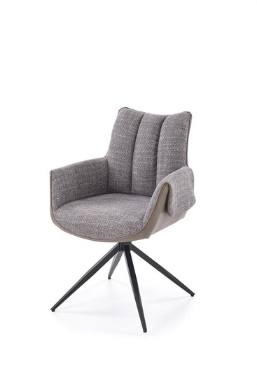 Krzesło z funkcją obrotu K579 w popielatym kolorze