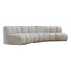 Sofa modułowa zaokrąglona SOMA E tapicerowana S+S+R