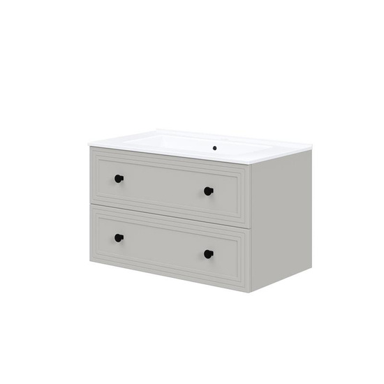 TORETO Szafka pod umywalkę 80/2S (MDF ramiak) cashmere 