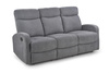 Sofa trzyosobowa z funkcją rozkładania OSLO 3S ciemny szary