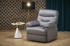 Elegancki fotel wypoczynkowy DRAGER w kolorze popielatym