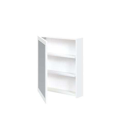 TORETO Szafka lustrzana 70x60/1D (MDF ramiak) biały