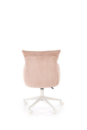 Nowoczesny fotel obrotowy DUMBO w kolorze jasny różowy