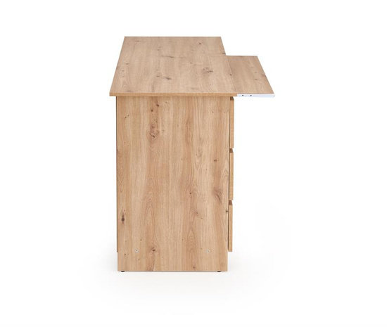 Biurko CINO w odcieniu dąb artisan z szufladami
