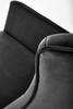 Fotel bujany BAZALTO w czarnym welurze