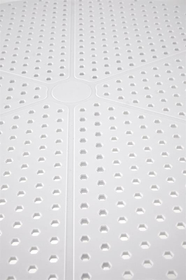 Okrągły stół CALVO w kolorze białym