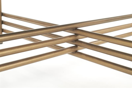 Stylowa ława ISMENA w kolorze czarny/złoty