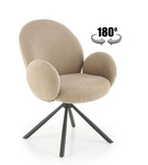 Krzesło K498 w kolorze cappuccino boucle