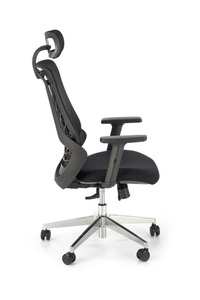 Designerski fotel gabinetowy GERONIMO w kolorze czarnym