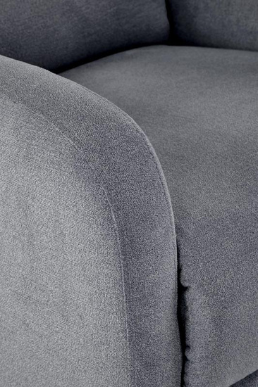 Fotel wypoczynkowy CARINIO popielaty elektryczny z funkcją masażu