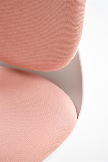 Fotel młodzieżowy ORION 2 w kolorze biały – jasny różowy