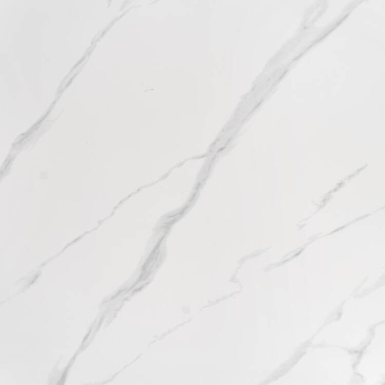 Zestaw glamour do jadalni stół okrągły REGINALD z 4 krzesłami K555 srebrny stelaż