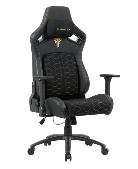 Fotel obrotowy gamingowy ZENIX w kolorze czarnym