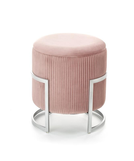 Pufa CRICKET z pojemnikiem w kolorze jasny róż