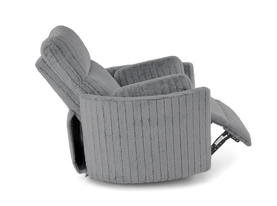 Elektryczny fotel wypoczynkowy PEGAS w kolorze popielatym z funkcją relaks