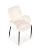 Krzesło K477 w kolorze kremowym boucle