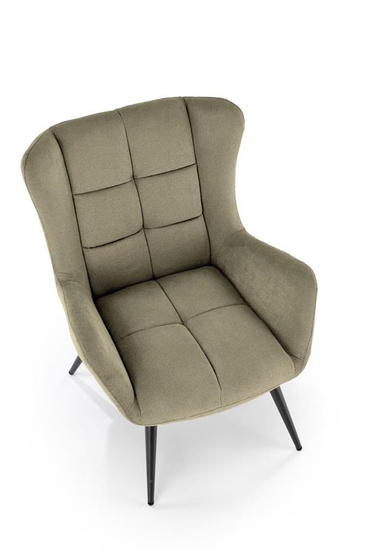 Fotel wypoczynkowy BYRON w kolorze oliwkowym 