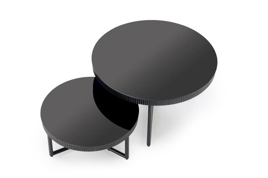 Ława COSMO S czarna okrągła fi60 cm