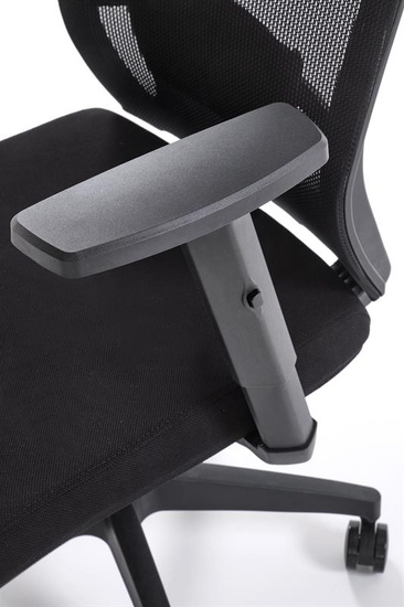 Ergonomiczny fotel gabinetowy PAREDES w kolorze czarnym z funkcją MULTIBLOCK