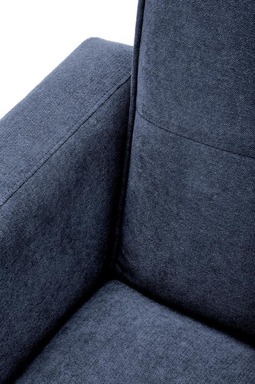 Sofa rozkładana z funkcją narożnika CORNELIUS w kolorze niebieskim