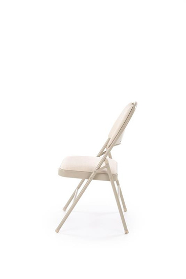 Krzesło składane K566 w kolorze beżowym 