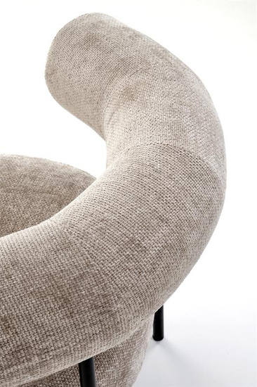 Elegancki fotel wypoczynkowy HAZARD w kolorze beżowym