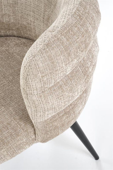 Krzesło kubełkowe K575 w beżowym kolorze 