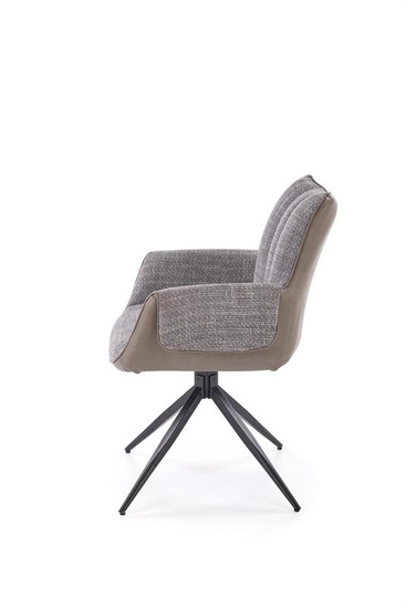 Krzesło z funkcją obrotu K579 w popielatym kolorze