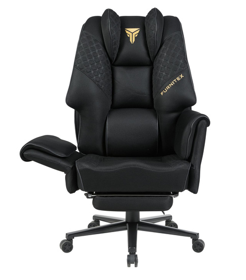 Fotel obrotowy gamingowy SITTO w kolorze czarnym