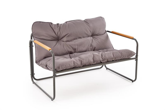 Nowoczesny zestaw ogrodowy HUDSON w kolorze popielaty/brązowy