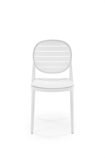 Krzesło K529 w kolorze białym – elegancja i prostota w nowoczesnym wydaniu