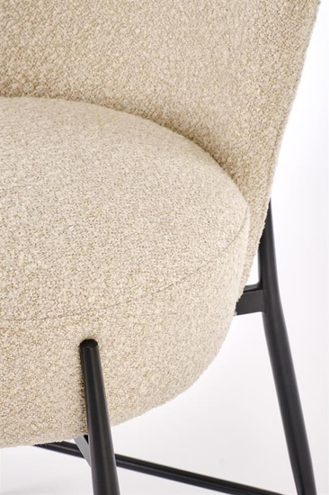 Elegancki hoker H126 w kolorze beżowym