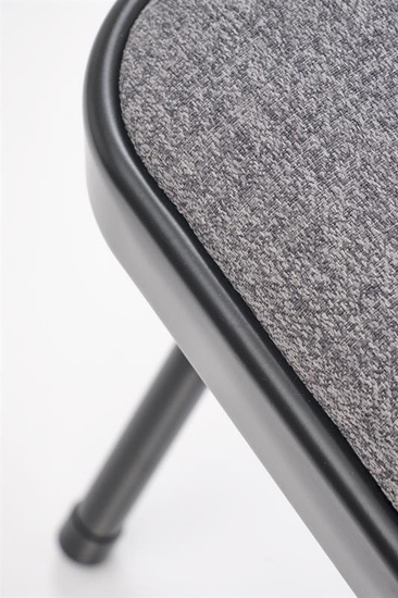 Krzesło składane K566 w kolorze czarno-popielatym 